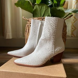 Matisse Caty White Leather Western Boot 9.5